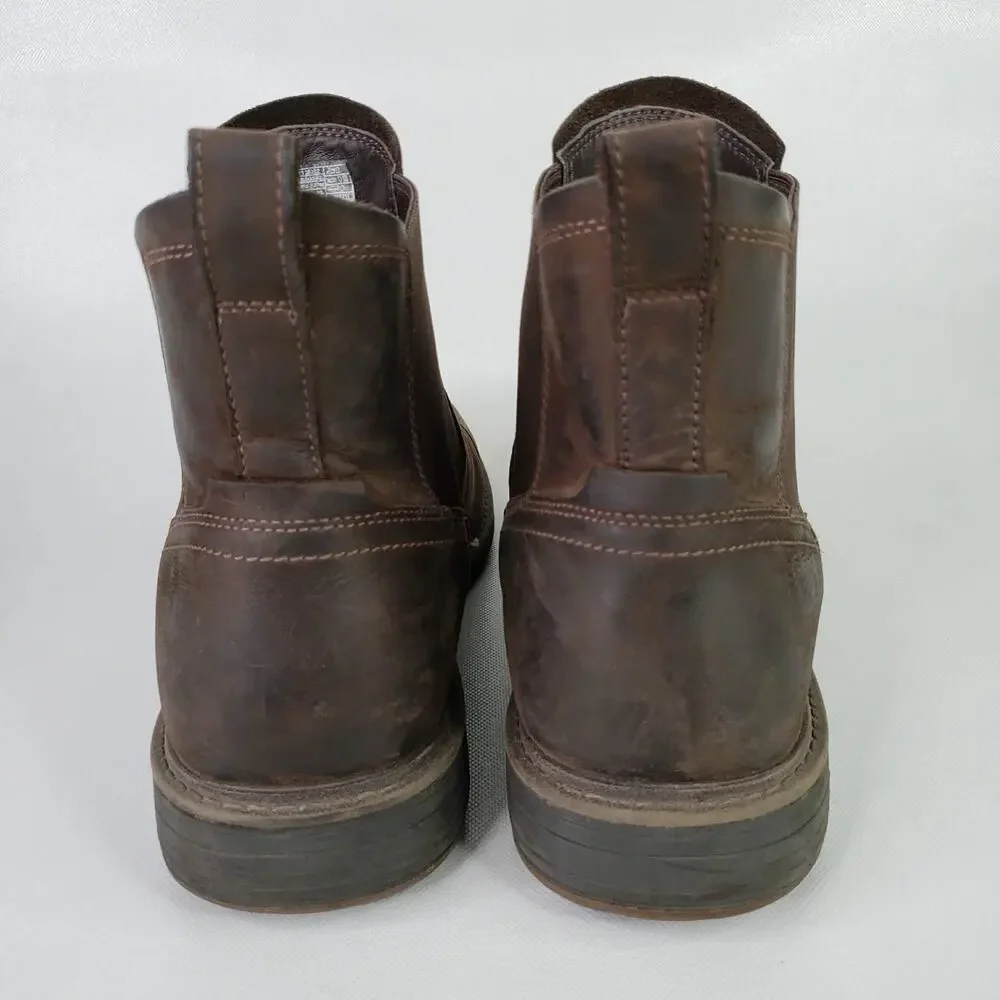 UGG Biltmore Chelsea Short Boots Brown Suede Mens Size 12 Shoes Rugged